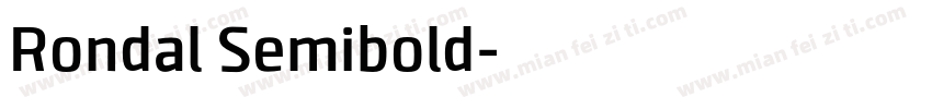 Rondal Semibold字体转换